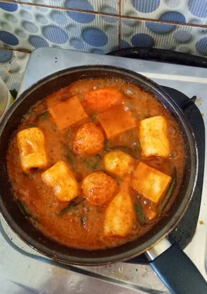 Foto resep Spicy tteokbokki ala drama Korea