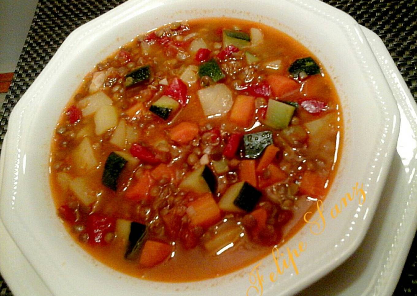 Lentejas con verduras