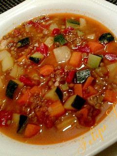 Una foto de Lentejas con verduras