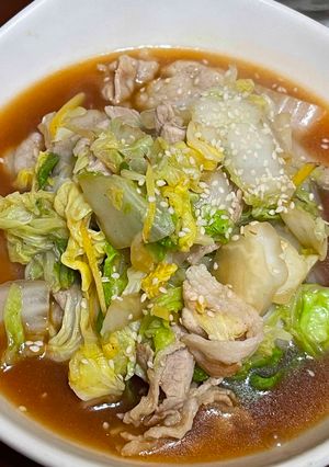 大白菜燒肉 的食譜成品照片
