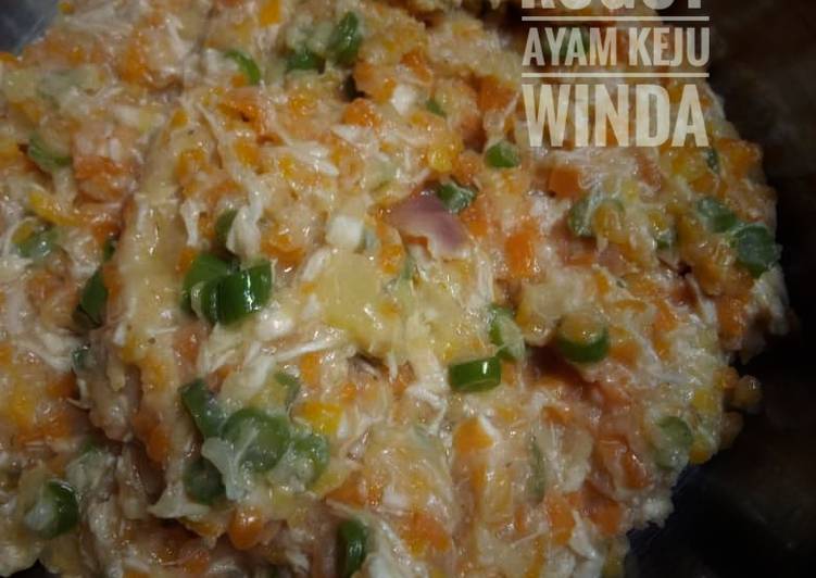 Cara Gampang Membuat Rogut ayam keju (isian risol) yang Sempurna
