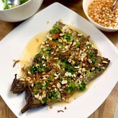 A picture of Vietnamese Roasted Eggplant | Cà Tím Nướng Mỡ Hành.