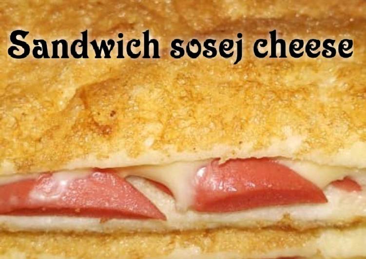 Cara Gampang Menyiapkan Sandwich sosej cheese yang Menggugah Selera