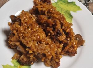 Foto principal de Arroz meloso de solomillo al Pedro Ximenez