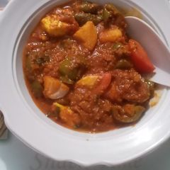 A picture of KARAI PANEER /CAPSICUM PANEER.