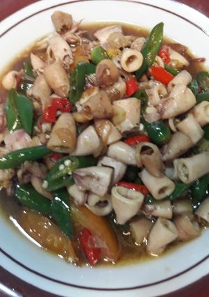 Foto resep 78.Tumis cumi asin