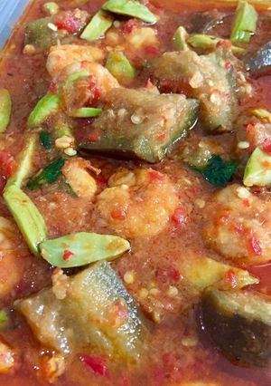Foto resep Udang sambal pete