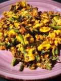 Scrambled Wild Asparagus and Green Onions