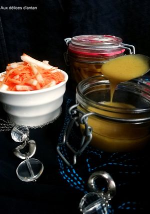 Une photo de Salade de carotte et pomme en vinaigrette acidulée