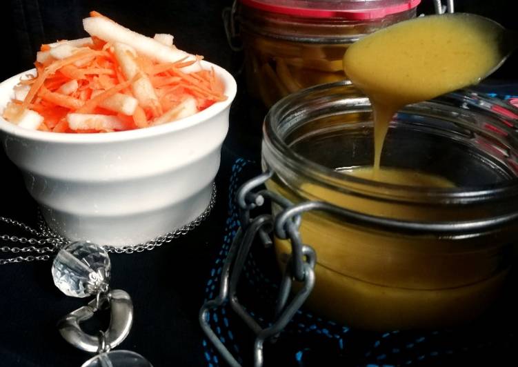 Comment Faire Des Salade de carotte et pomme en vinaigrette acidulée
