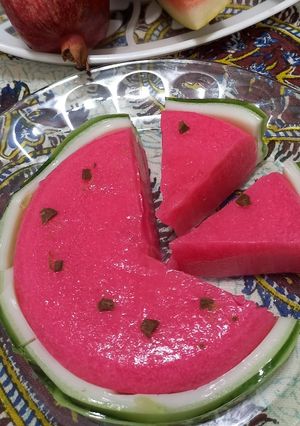 عکسی از دستور ژله هندوانه