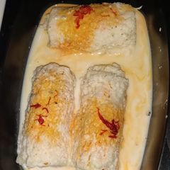 Mawa bread roll with creamy twist A picture of Mawa bread roll with creamy twist.