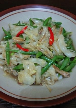 Foto resep Tumis Kol Buncis Teri
