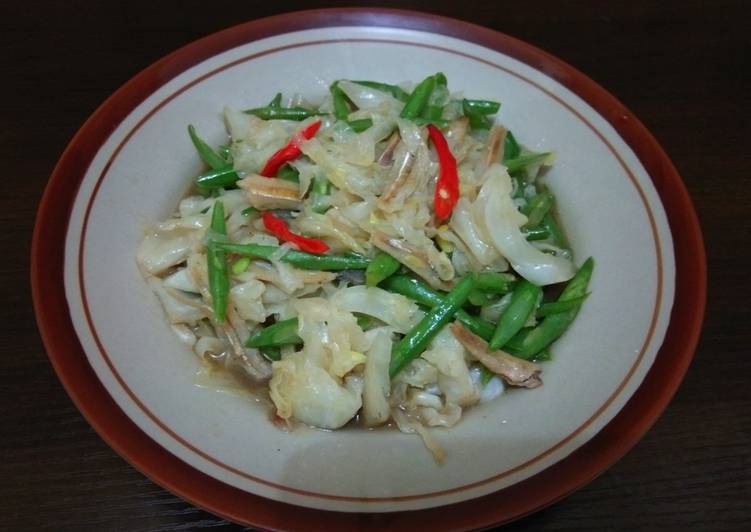 Resep Tumis Kol Buncis Teri yang mudah