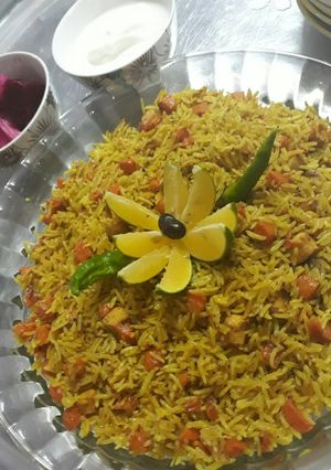 صورة لوصفة تاجينة جزر أو تمن جزر أو رز بجزر العراقي الشهي