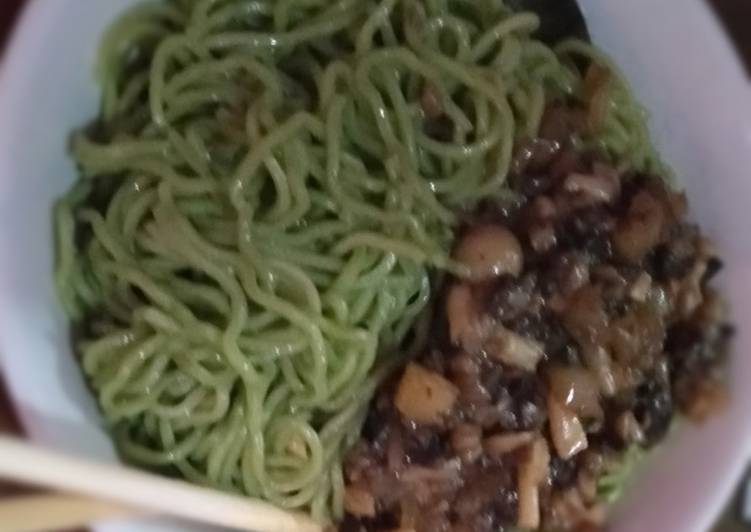 Resep Bakmi pangsit jamur Anti Gagal