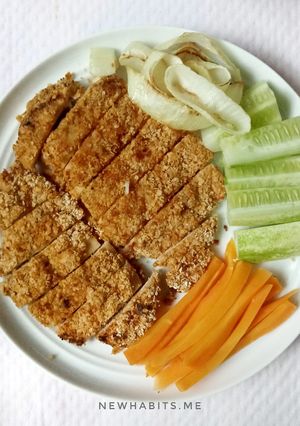 Foto resep Chicken katsu oat low carb 582 kcal #menudiet