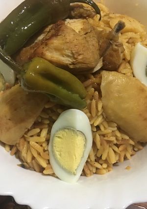 صورة لوصفة تليتلي حمراء بالدجاج تشهي 😋🥰🥘