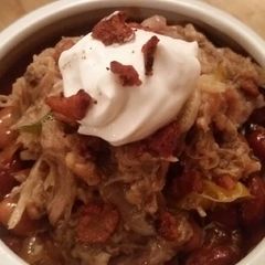 A picture of Easy Baked Beans with Pulled Pork.