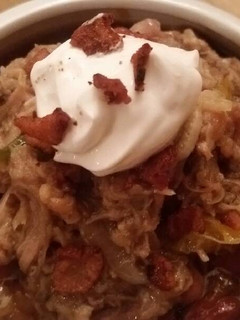 A picture of Easy Baked Beans with Pulled Pork.