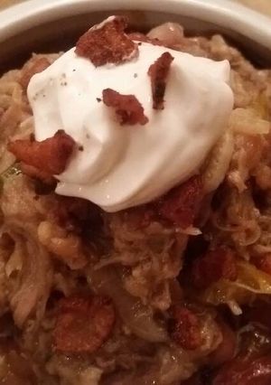 A picture of Easy Baked Beans with Pulled Pork.