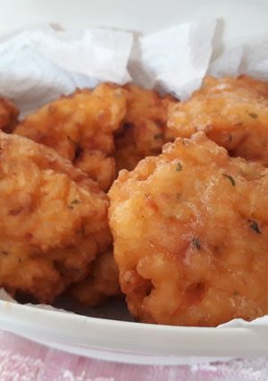 Una foto de Torrejas de arroz y pollo