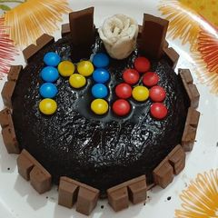 A picture of Chocolate biscuit cake.