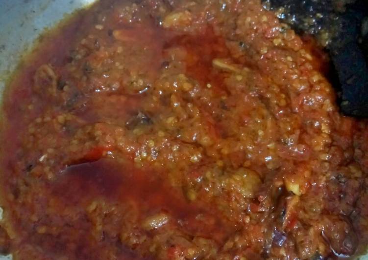 Resep Sambal cumi asin yang Enak