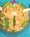 Spaghetti With Indo - Chinese Twist