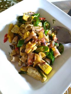 Foto resep Cumi asin tahu cabe ijo