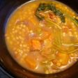 Sopa de verduras con pasta de balín "fácil y deliciosa"