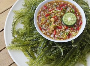Foto resep Sea Grapes Salad (Spicy, Sweet and Sour Dressing)