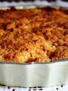 Una foto de Crumble de manzana