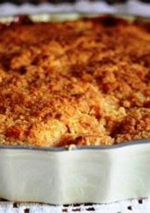 Una foto de Crumble de manzana