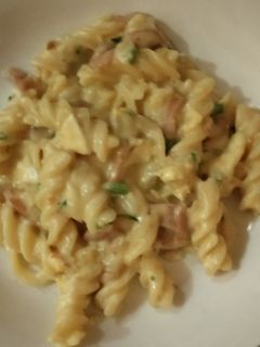 Foto resep Creamy Fusilli Carbonara Simple