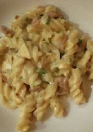 Foto resep Creamy Fusilli Carbonara Simple