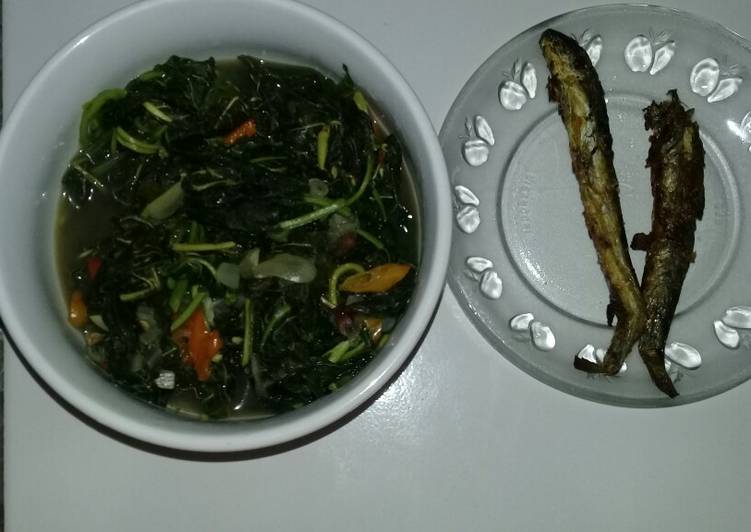 Tumis bayam, pepes ikan low kalori day 3 & 4