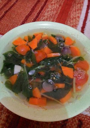 Foto resep Bening bayam wortel