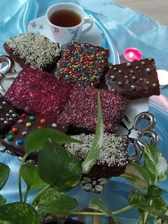 عکسی از دستور 😋کیک شکلاتی (تابه ای)😋