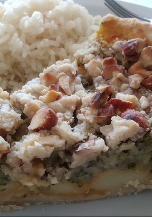 Una foto de Tarta bicolor vegana