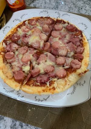 Foto resep Pizza Cheesy Barberque Oven Crispi & Yummii