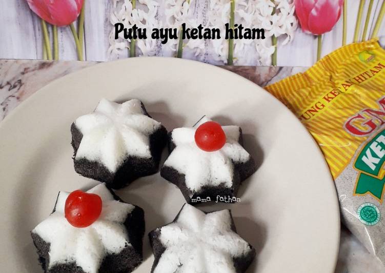 Putu ayu ketan hitam