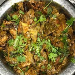 A picture of Papad sabji.