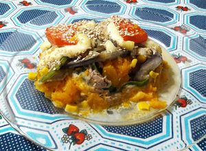 Una foto de Lasaña de vegetales y atún, más plan B para maridos y niños