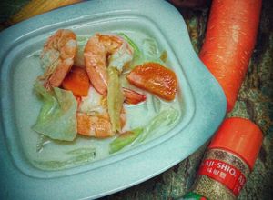 Gambar Lemak Putih Kobis dan Udang