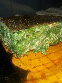 Una foto de Tortilla Rúcula y acelga