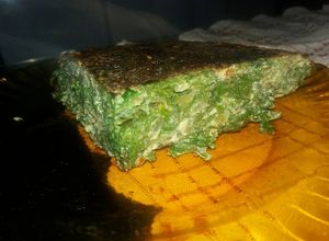 Una foto de Tortilla Rúcula y acelga