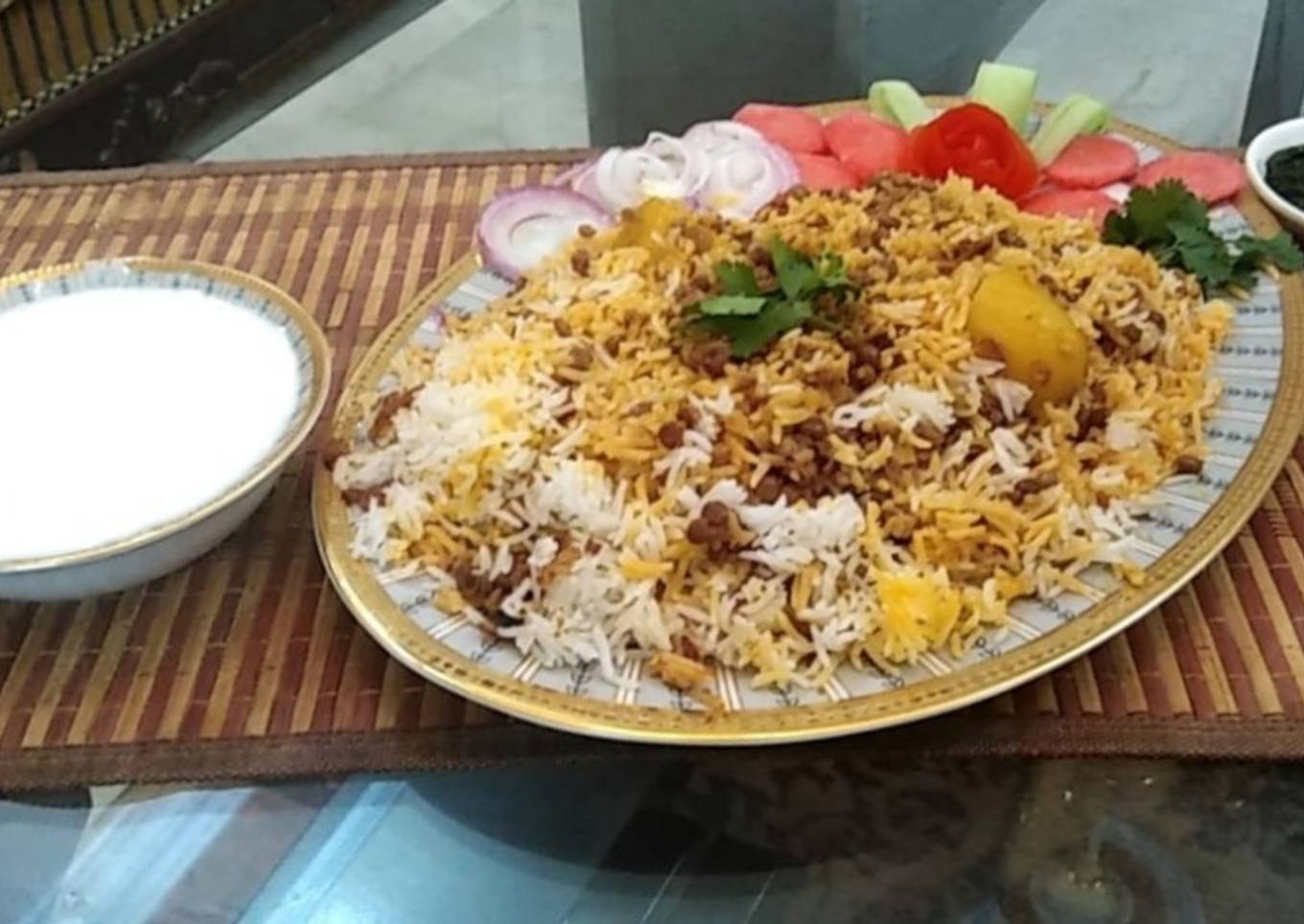 Masoor aur qeema ka pulao