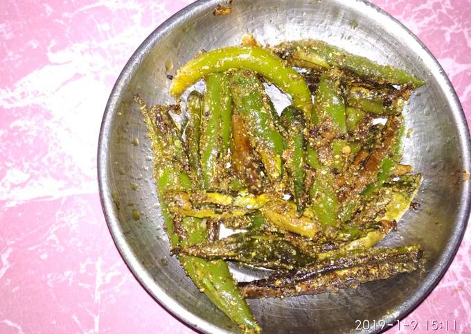 Fried mirchi achar