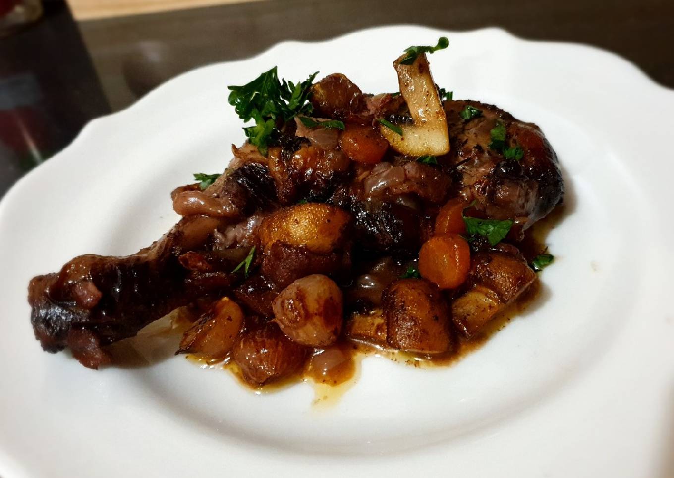 Classic Coq Au Vin (Chicken & Wine)